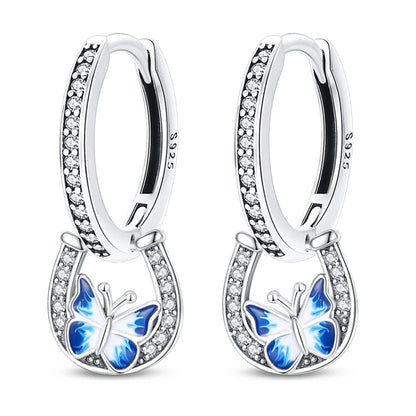 Kerst oorbellen 925 zilver sneeuwvlok met fonkelende zirkonia