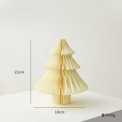 Opvouwbare Kerstboom – Mini Honeycomb Origami Kerstdecoratie van Papier