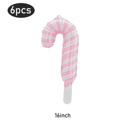 Opblaasbare kerst snoepstok en lolly folieballonnen set – feestdecoratie