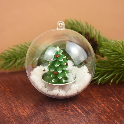 Kerstballen set transparante vulbare ballen voor boom en decoratie