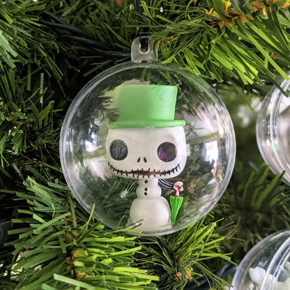Kerstballen set transparante vulbare ballen voor boom en decoratie