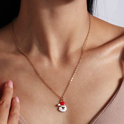 Kerst Ketting met Rendier, Belletjes en Kerstboom Hanger – Feestelijke Sieraden voor Dames