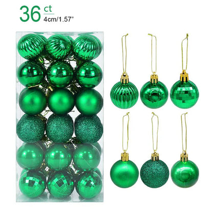 Kerstballen set glanzend en mat voor feestelijke boomdecoratie