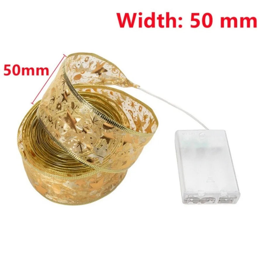 Kerst Lichtsnoer met LED Strikjes – Decoratieve Verlichting voor Boom en Interieur - Diverse kleuren