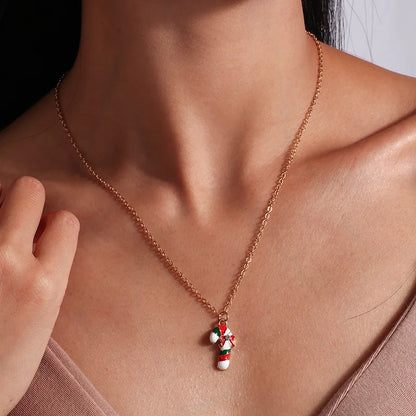 Kerst Ketting met Rendier, Belletjes en Kerstboom Hanger – Feestelijke Sieraden voor Dames