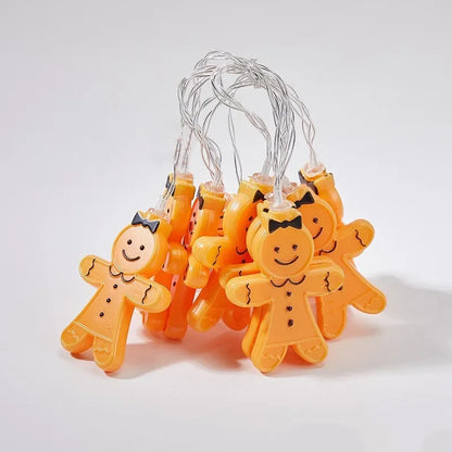 Gingerbread Man Kerstverlichting – 1,5m Slinger met Warm Lichtjes | Sfeervolle Decoratie voor Kerstboom, Huis & Feest