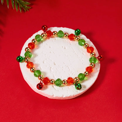 Kerst armband met bel en kristallen – elegante feestelijke damesarmband