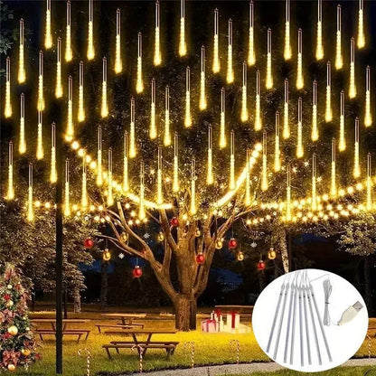 Kerst lichtgordijn USB LED vallende regenlamp sfeerverlichting