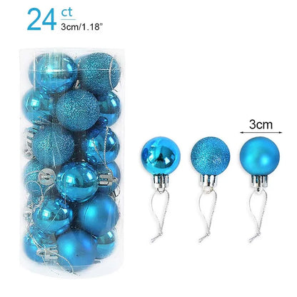 Kerstballen set glanzend en mat voor feestelijke boomdecoratie