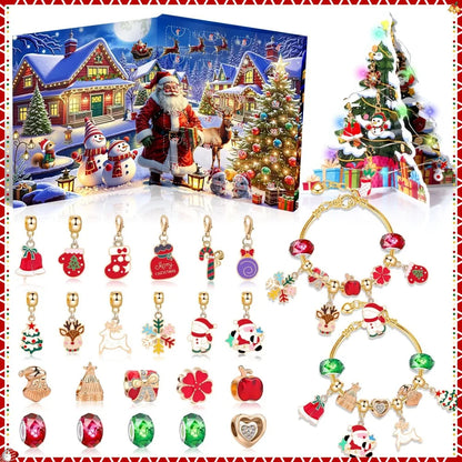 Advent kalender armbandenset met 24 verrassingen – feestelijke sieraden cadeaubox