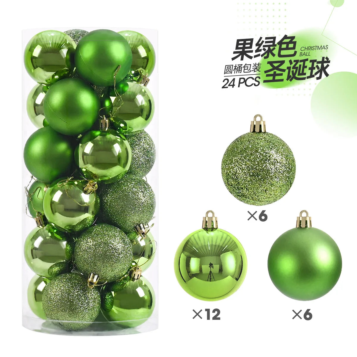 Kerstballen set 24 stuks – 3cm kerstboom versiering in diverse kleuren