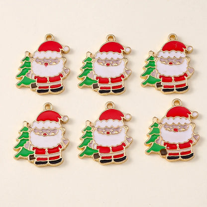 Kersthanger voor ketting of armband – set van 20 vrolijke kerstbedels