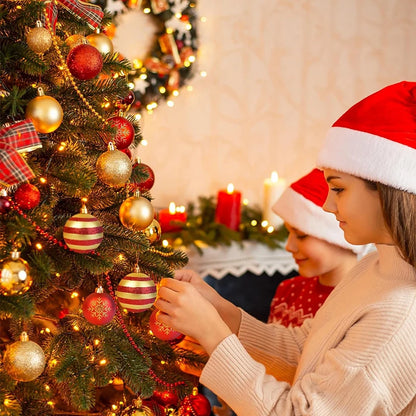 Kerstballen set 50 stuks 4cm kerstboom decoratie in luxe kleuren