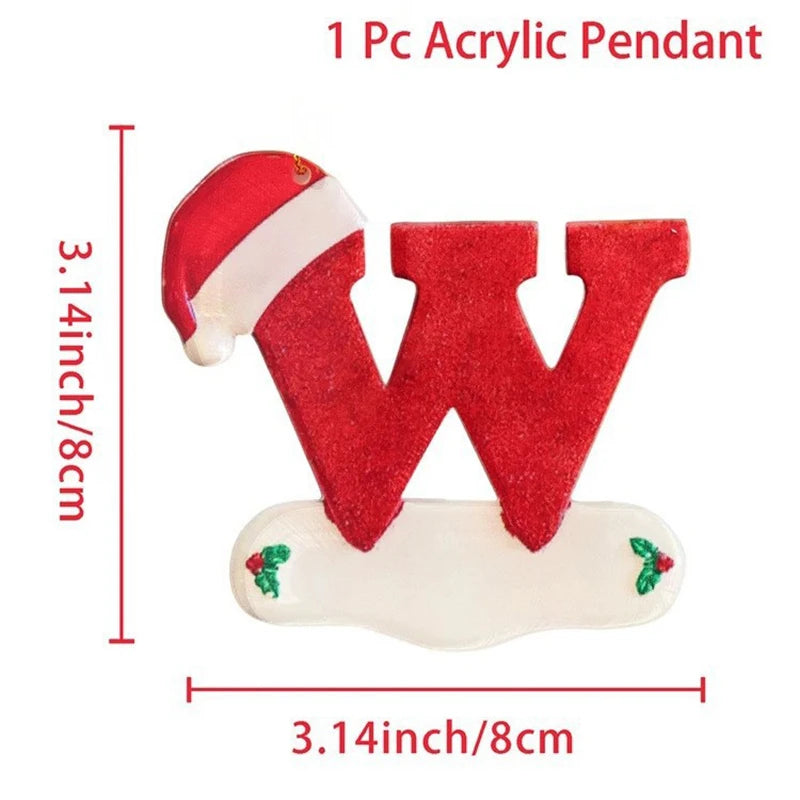 Kersthanger acryl letter decoratie Merry Christmas voor kerstboom