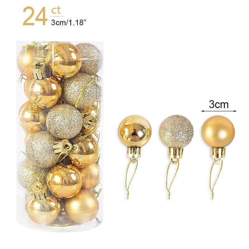 Kerstballen set glanzend en mat voor feestelijke boomdecoratie