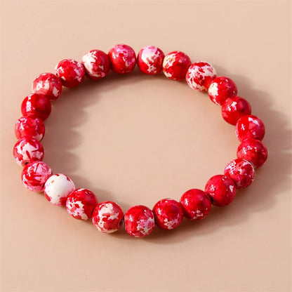 Kerst armband met kralen, rendier en kerstboom bedels voor dames