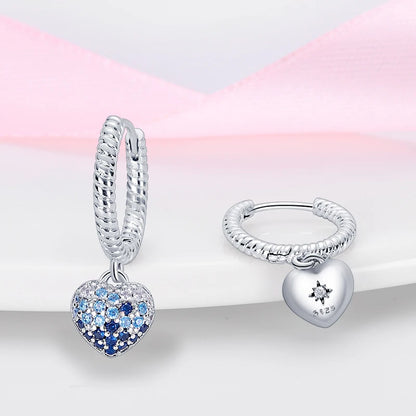 Kerst oorbellen 925 zilver sneeuwvlok met fonkelende zirkonia