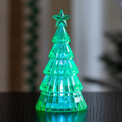 Kerst lamp verlichte acryl kerstboom tafeldecoratie met warme gloed