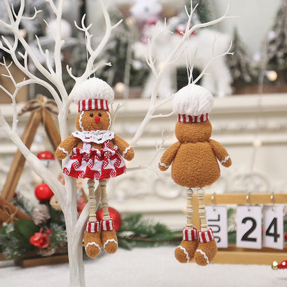 Kerst pop lange benen – schattige gingerbread hanger voor feestelijke decoratie