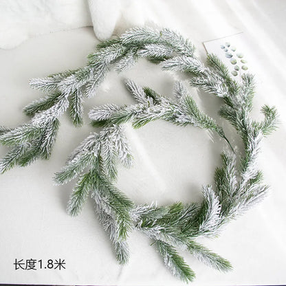 Kerst Guirlande Groen Kunst Dennengroen 190 cm voor Binnen en Buiten