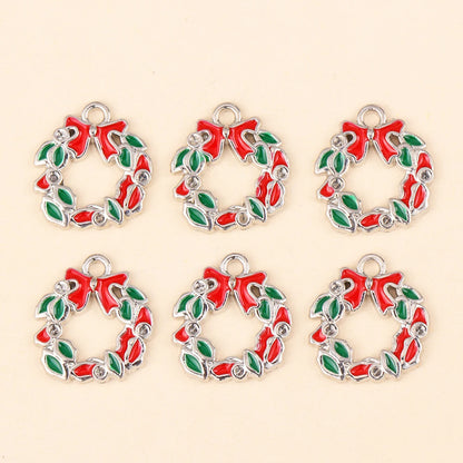 Kerst hanger Kerstman & Gingerbread set voor sieraden en decoratie - 10 stuks