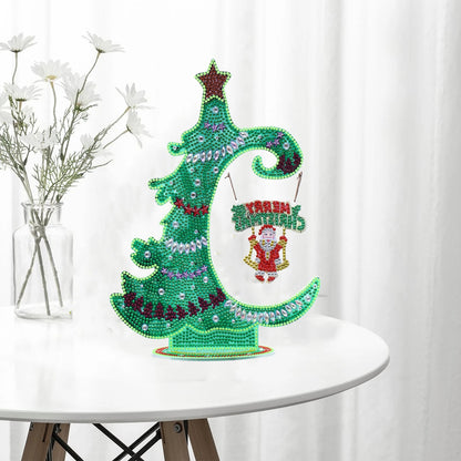 Diamond Painting Tafelornament kerstdecoratie acryl verlichtend kunstwerk - DZ693