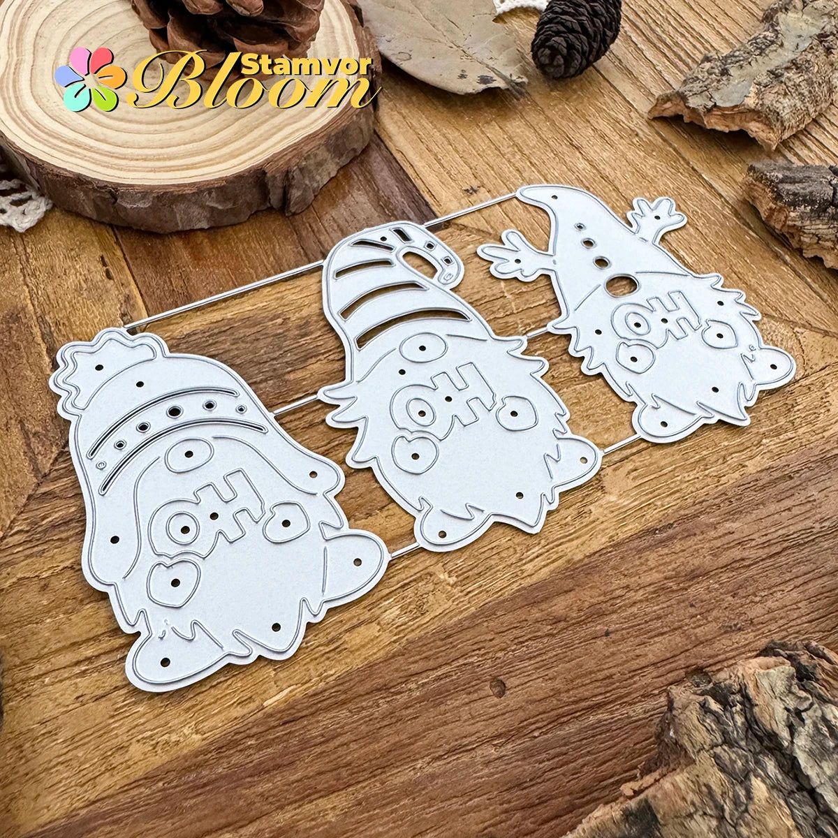 Snijmal Kerst Gnomes Ho Ho Ho voor feestelijke creaties