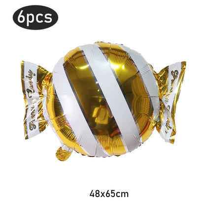 Opblaasbare kerst snoepstok en lolly folieballonnen set – feestdecoratie