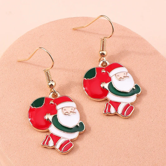 Kerst Oorbellen – Feestelijke oorbellen met Kerst design voor Dames - 038