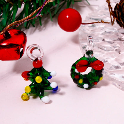 Kerst Hanger – Groen Glazen 3D Kerstboompje als Unieke Sieraad of Decoratie