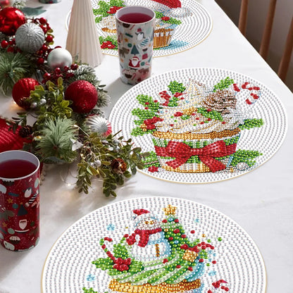 Diamond Painting Placemat Cupcake Set – Creatieve Tafelmatten voor Decoratie
