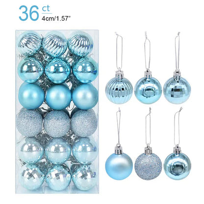 Kerstballen set glanzend en mat voor feestelijke boomdecoratie