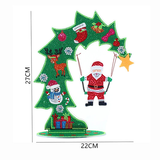 Diamond Painting Tafelornament kerstdecoratie acryl verlichtend kunstwerk - DZ695