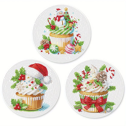 Diamond Painting Placemat Cupcake Set – Creatieve Tafelmatten voor Decoratie