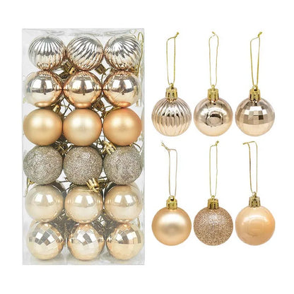 Kerstballen set glanzend en mat voor feestelijke boomdecoratie