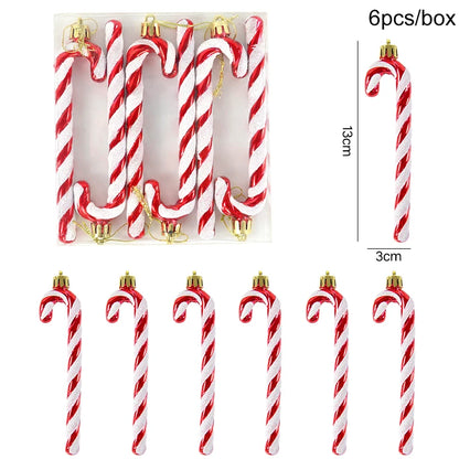 Kerstboom ornament set rood ster sneeuwvlok kerstballen decoratie - 6 stuks