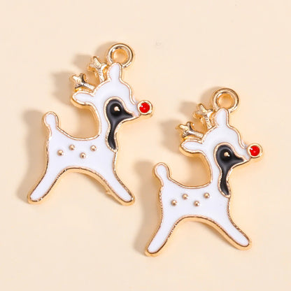 Kerst hanger Kerstman & Gingerbread set voor sieraden en decoratie - 10 stuks