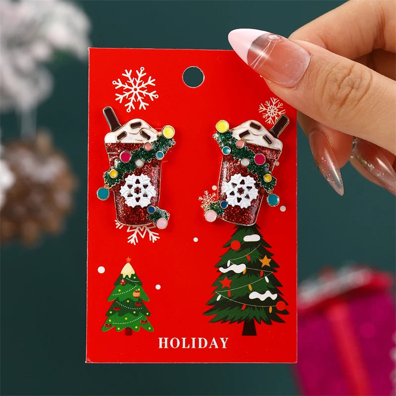 Kerst oorbellen met speelse belletjes en fonkelende details – diverse varianten