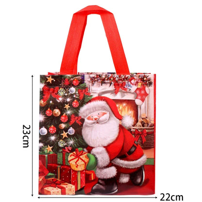 Kerst cadeau verpakking – Herbruikbare stoffen tas met kerstman of sneeuwpop ontwerp