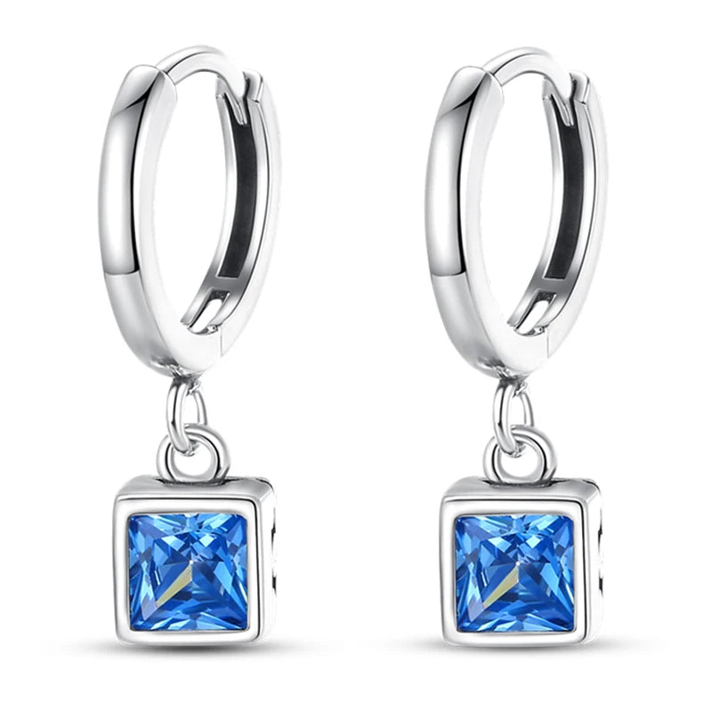 Kerst oorbellen 925 zilver sneeuwvlok met fonkelende zirkonia