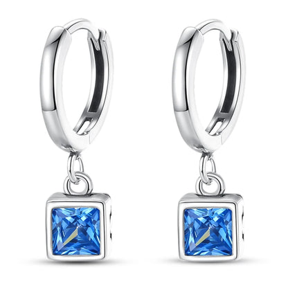 Kerst oorbellen 925 zilver sneeuwvlok met fonkelende zirkonia