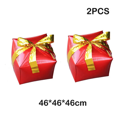 Opblaasbaar Kerst ornament snoepstok en ster decoratie in rood en groen