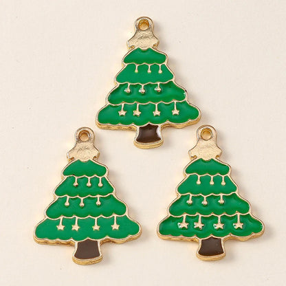 Kersthanger voor ketting of armband – set van 20 vrolijke kerstbedels