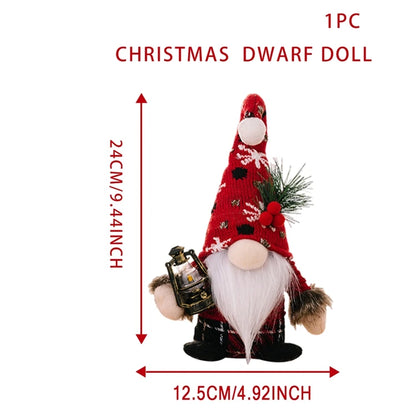 Kerst pop kerstman zonder gezicht decoratie voor huis en feest