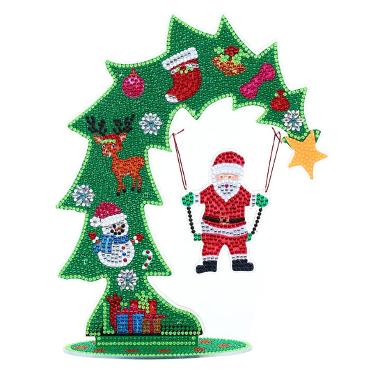 Diamond Painting Tafelornament kerstdecoratie acryl verlichtend kunstwerk - DZ695