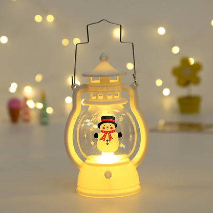 Kerst lamp met LED lantaarn en Santa Claus decoratie voor sfeervolle kerst