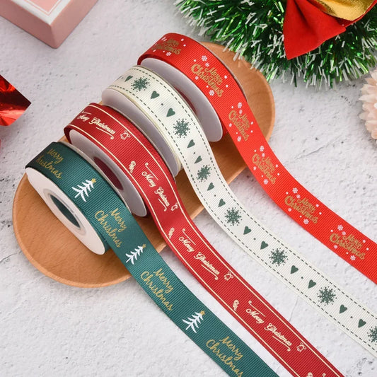 Kerst cadeauverpakking lint Merry Christmas voor feestelijke decoratie