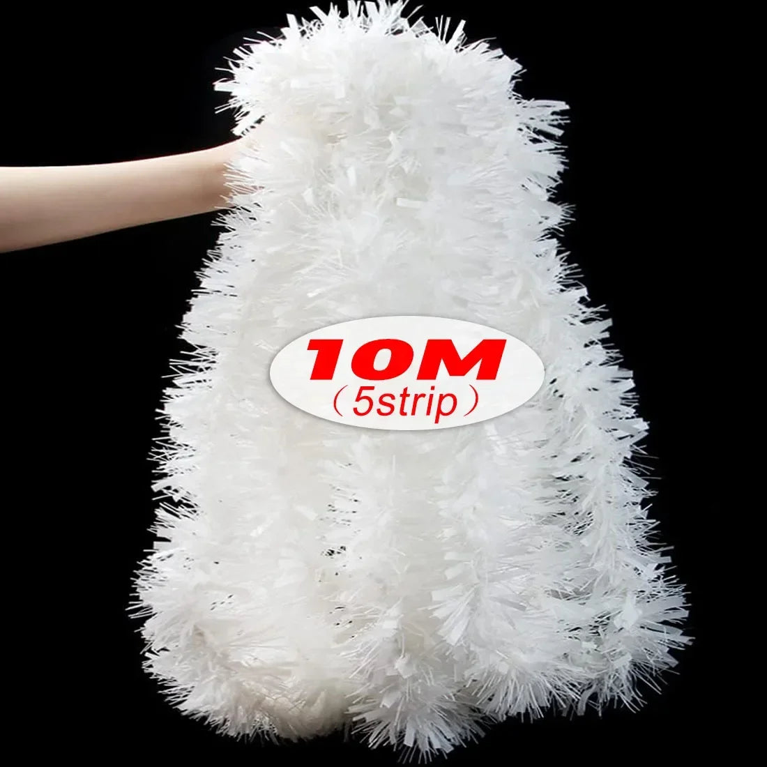 Kerst Guirlande 2 tot 20 meter Zwarte Glimmende Lint Guirlande Decoratie