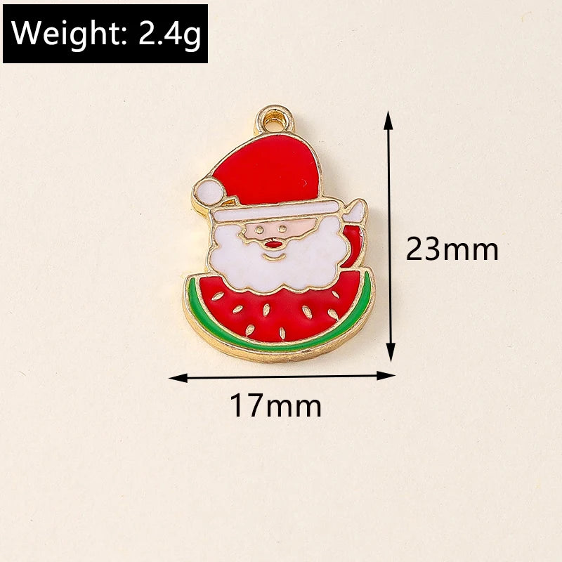 Kersthanger voor ketting of armband – set van 20 vrolijke kerstbedels