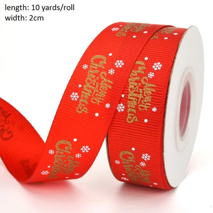 Kerst cadeauverpakking lint Merry Christmas voor feestelijke decoratie